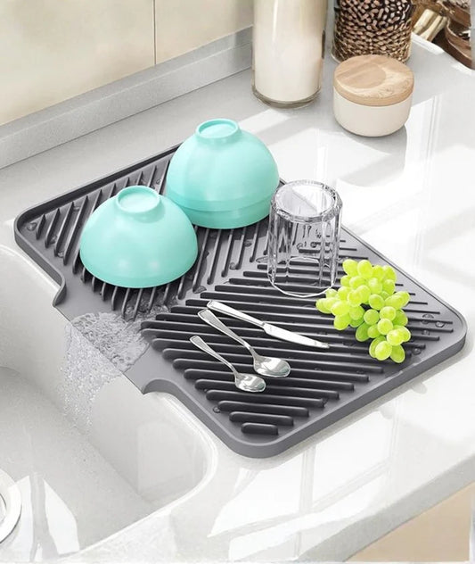 Kitchen Counter Dish Drying Mat
